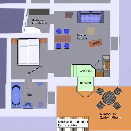 公寓 Ferienwohnung-franziska-wuensche-wohnung-2